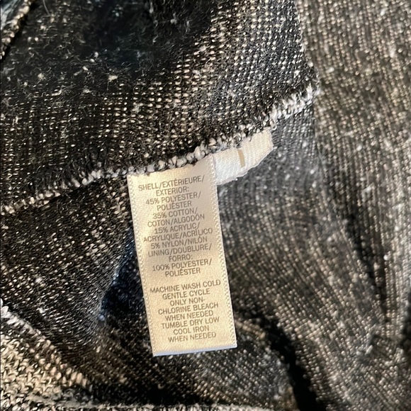 LOFT Elegant Black and White Tweed Women's Dress Size 4 - Picture 6 of 7